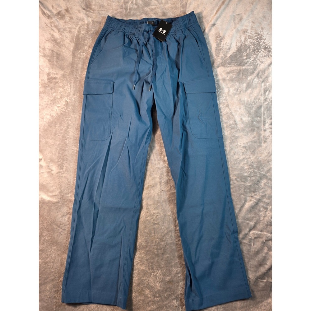 Under Armour UA Storm Icon Woven Cargo Pant Mens M Teal Blue Water Repellant NEW
